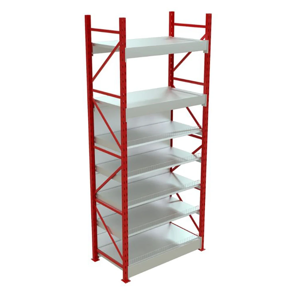 Heavy duty gondola shelving for big hardware store