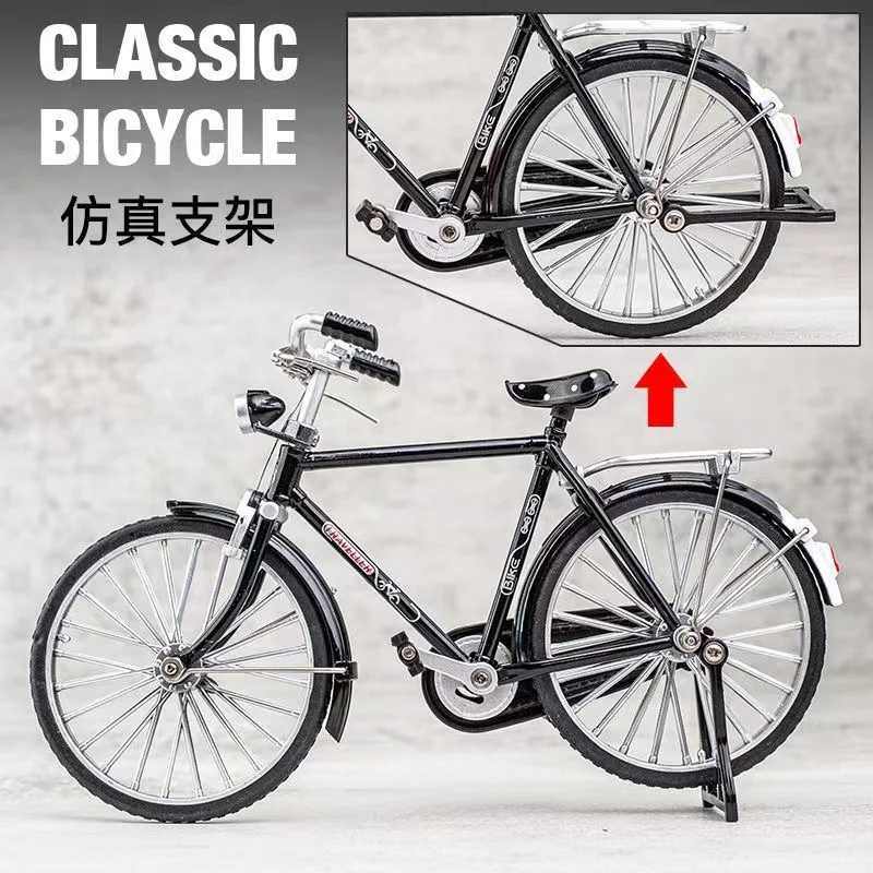 Newest DIY manual toys Assembled Bicycle and Classic rickshaw Accessories Metal Alloy Adult toy decorations