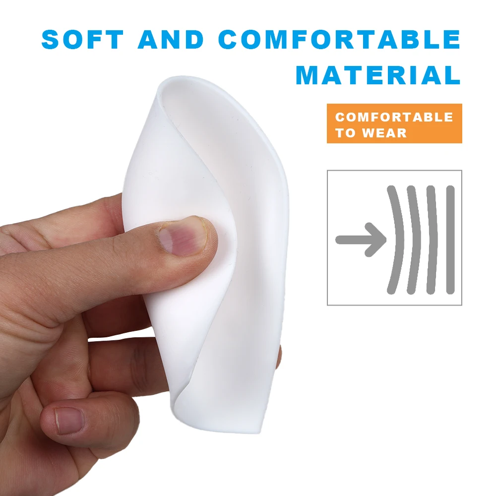 Factory Wholesale unisex U-shaped silicone heel pad shock-absorbing heel cup invisible heightening pad