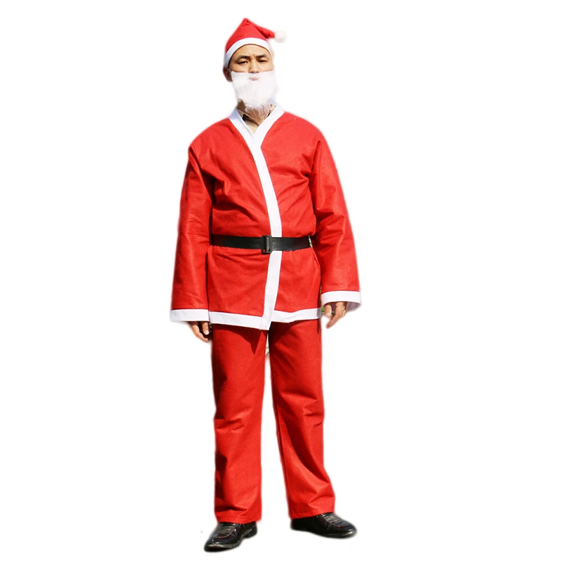 Santa Claus Suit Mascot Costume Christmas Adults For Christmas Party Decoration