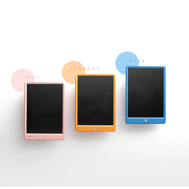 Wicue Indonesia RTS 10 inci warna Tablet penulisan LCD shell biru tablet penulisan lcd barang-barang rumah tangga Bantalan Memo