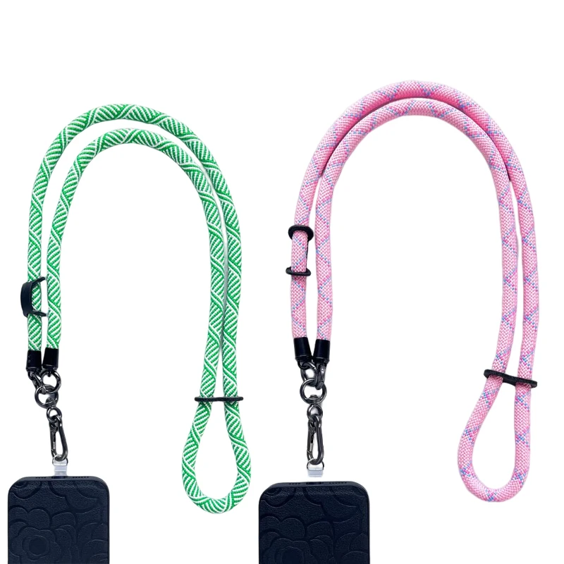 Универсальный ремешок через плечо для телефона, ремешок через плечо с регулируемым нейлоновым ремешком на шею, ремешок для сотового телефона