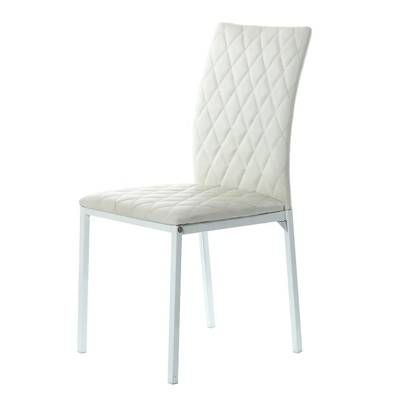 Contemporary PU Leather Dining Room Chair Free Sample Cheap  Wholesale Modern metal Dining Chair Price for Sale