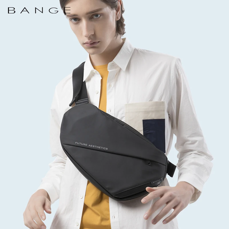 Заводская Новинка оптовая продажа стильная дешевая нагрудная сумка bange С защитой от кражи индивидуальная мужская сумка-слинг через