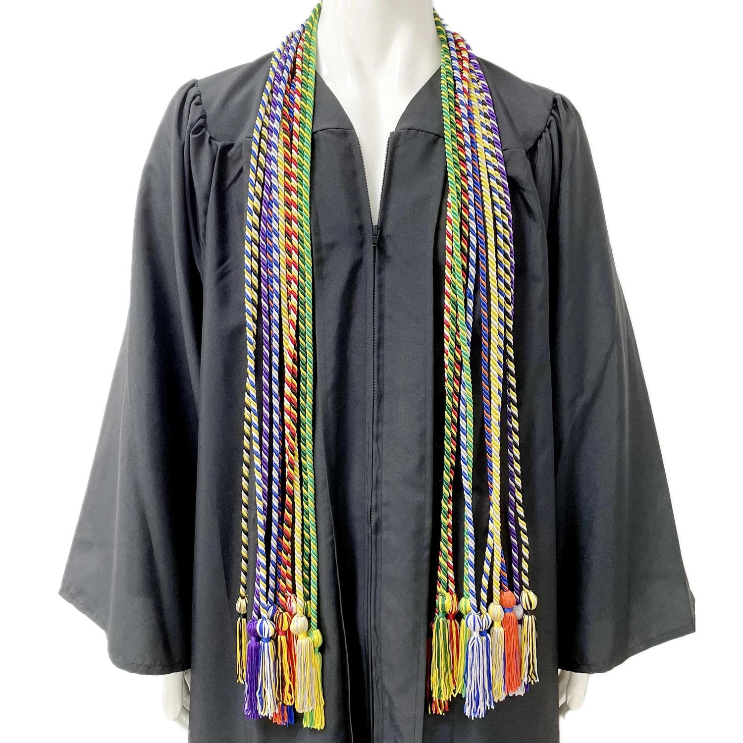 Factory rayon Polyester Honor Cords With Single Color Double Color
