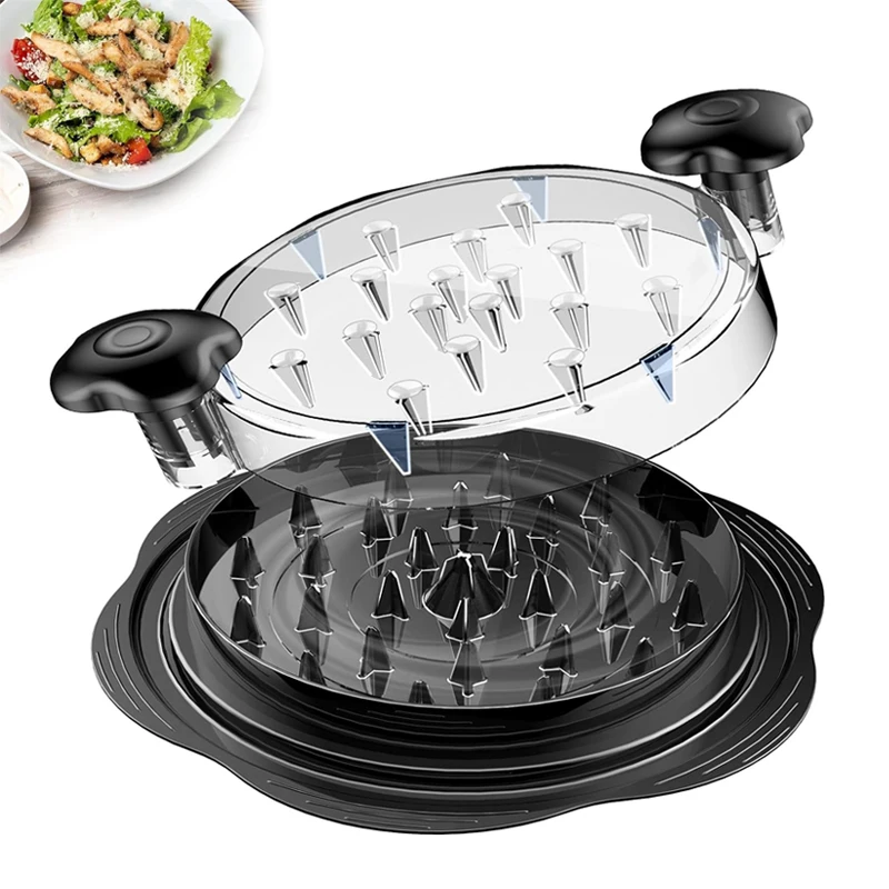 Large Manual Meat Grinder Machine Plastic Meat Crusher Visible Chicken Breast Meat Shredder Chopper Chicken Shredder Tool Twist