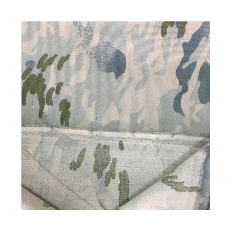 Factory hot selling printed knit fabric Ternary blend camouflage printing fabric