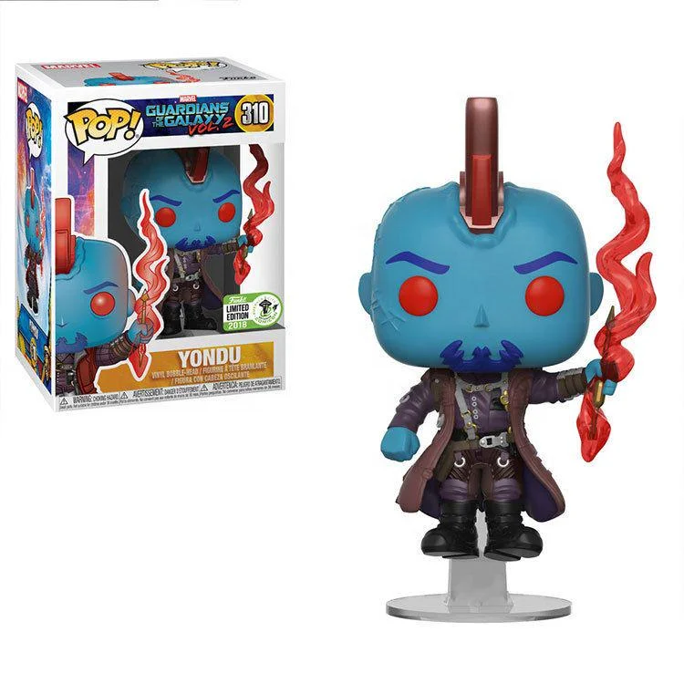 Funko Pop protectors of the Galaxy YONDU 310# Action Figure Toys Vinyl Movie Cartoon Figure Model Collection Doll Gift