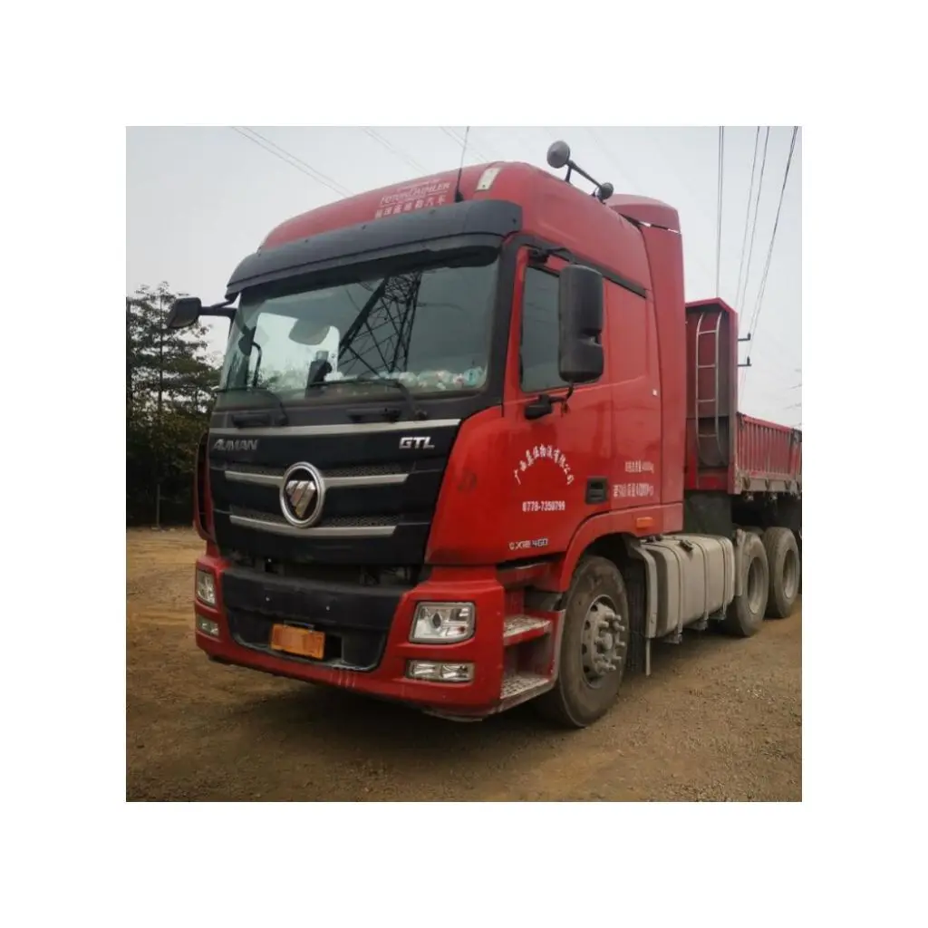 6*4 10 колес 460 л. С. Б/у Sino 6x4 Prime Mover левый привод Foton б/у прицеп трактор грузовик