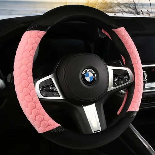 
warm velvet car accessory 15 inches for steering wheel Wheel cover for Golf 