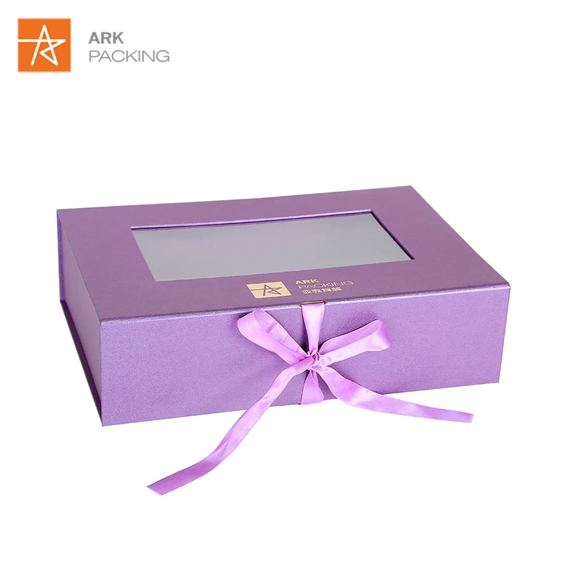 
custom eco-friendly cardboard shipping pink gift paper packing boxes with ribbon Portable shoe 