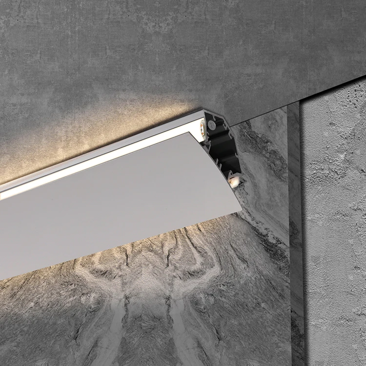 Aluminum Channel Corner Profile Indirect Ceiling Light Strip Wall washer LED Linear Aluminum Profiles