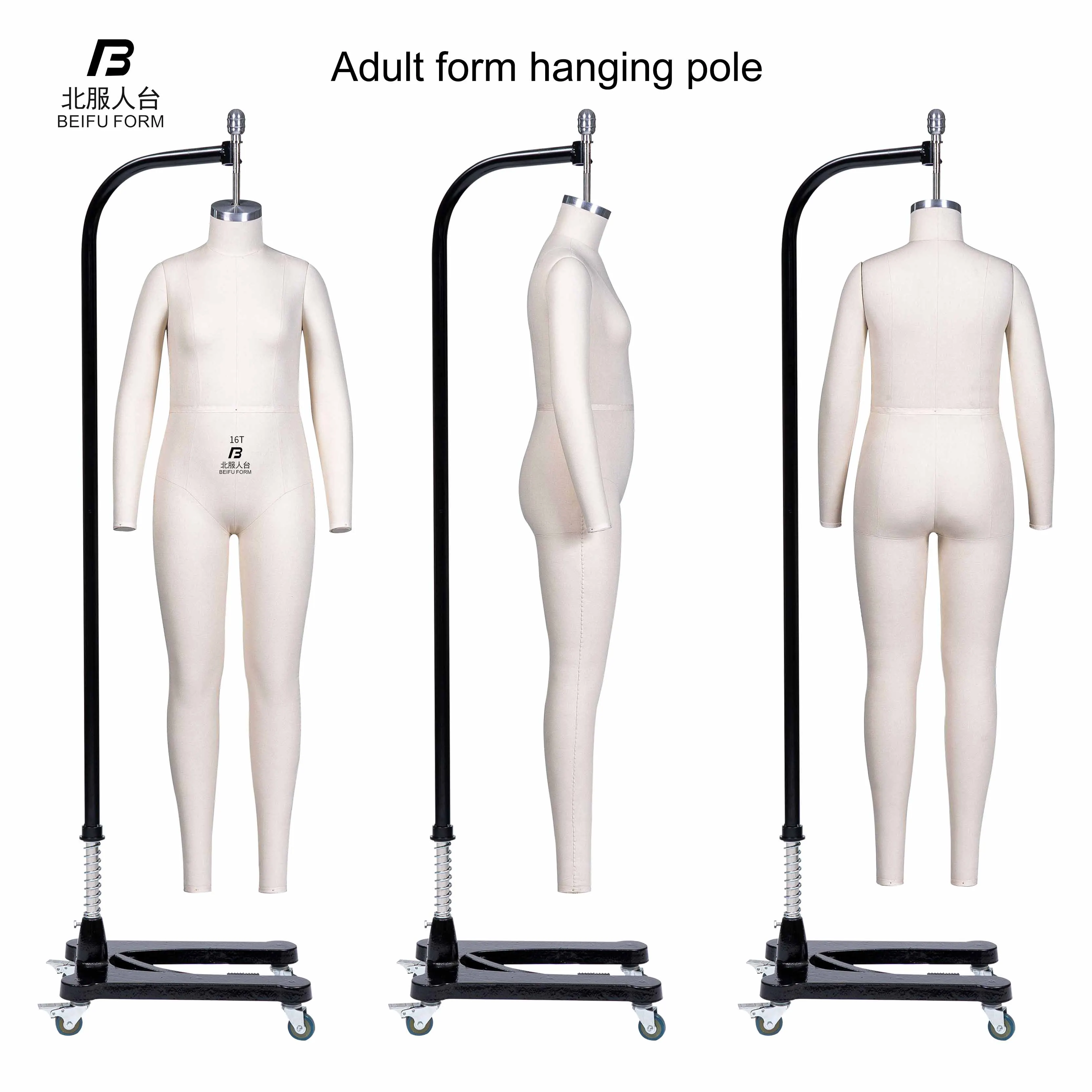 Beifuform USA girls mannequin size 16T dress form full body for sewing manikin designer female dummy designed for teenagers