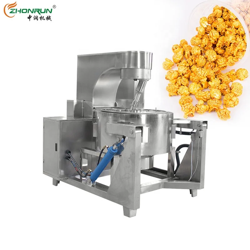 Popcorn Machine For Butter/strawberry Popcorn Stainless Steel Electric Heated Caramel Mushroom Chocolate Popcorn Making Machine