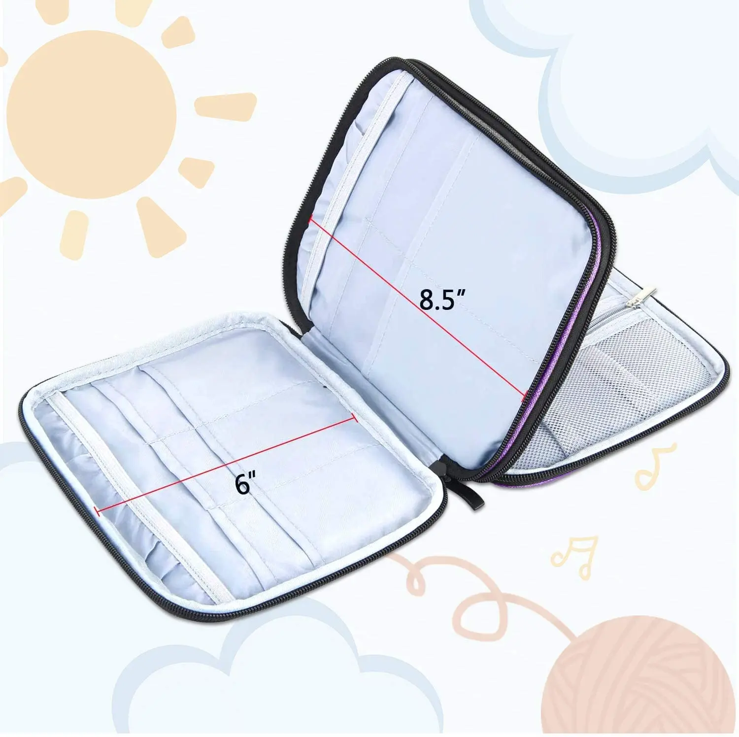 Heavy Duty Knitting Organizer for Needles & Small Accessories