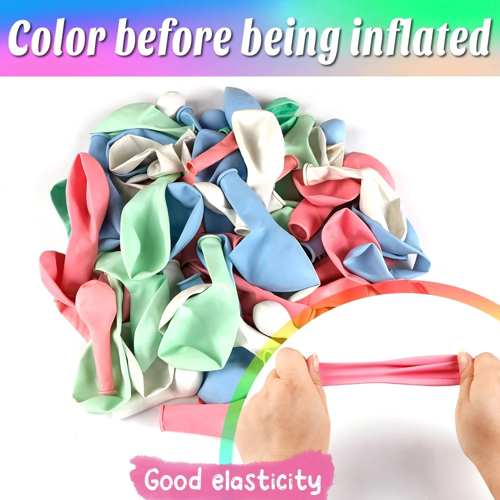 Ourwarm 18 12 5 inch Custom Kids Theme Green Colorful Decorations Latex Garland Set Wedding Birthday Party Balloons