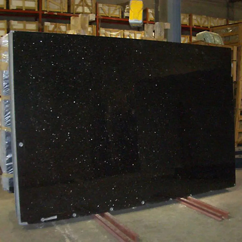 Natural black galaxy granite harga granit black gold