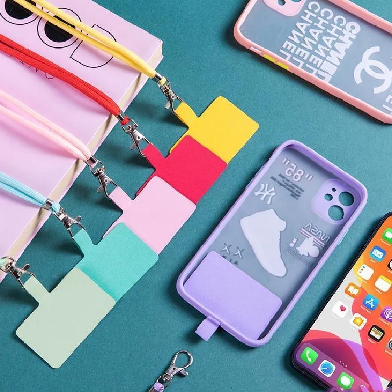 Best Price Strap Tether Pad Adjustable Phone Nylon Patch With Lanyard