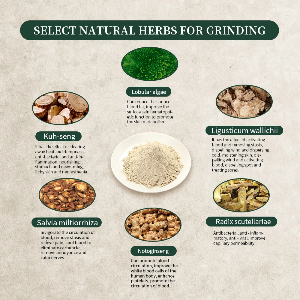 
OEM/ODM custom acne treatment remove ance seaweed powder seaweed facial powder moisture mask acne mask 