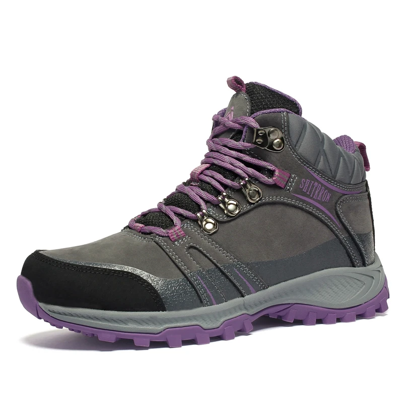 High top unisex couple boots factory price warm non slip sneakers platform hiking outdoor mountaineering shoes