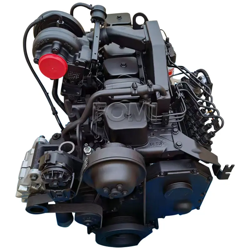 FOMI Used 6BT Engine R210LC Excavator Parts 6BT5.9 Engine Assembly For Cummins 6BT Engine