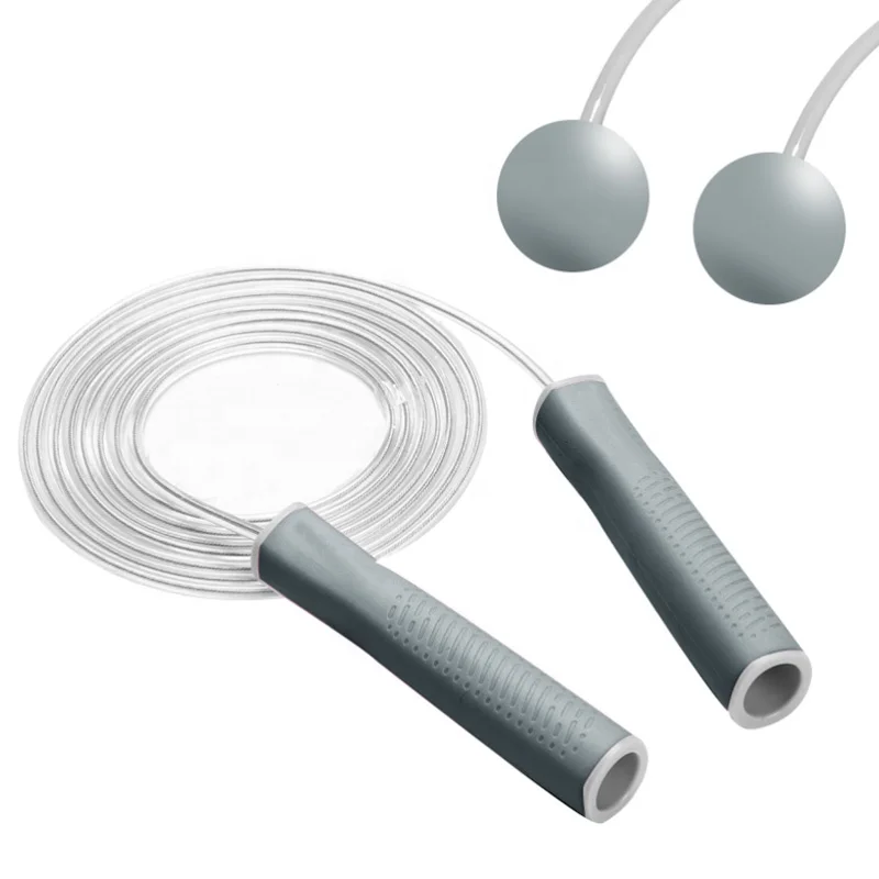 Лидер продаж домашний фитнесс силиконовая ручка нескользящий подшипник скакалка беспроводная Регулируемая ПВХ Утяжеленная Скакалка