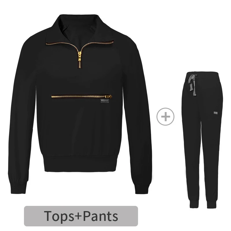 Wholesalestylish Medical Stretching Jogger Scrubs Uniform Sets Oem Anti-wrinkle Breathable Hospital Nurse Women Suits Sets