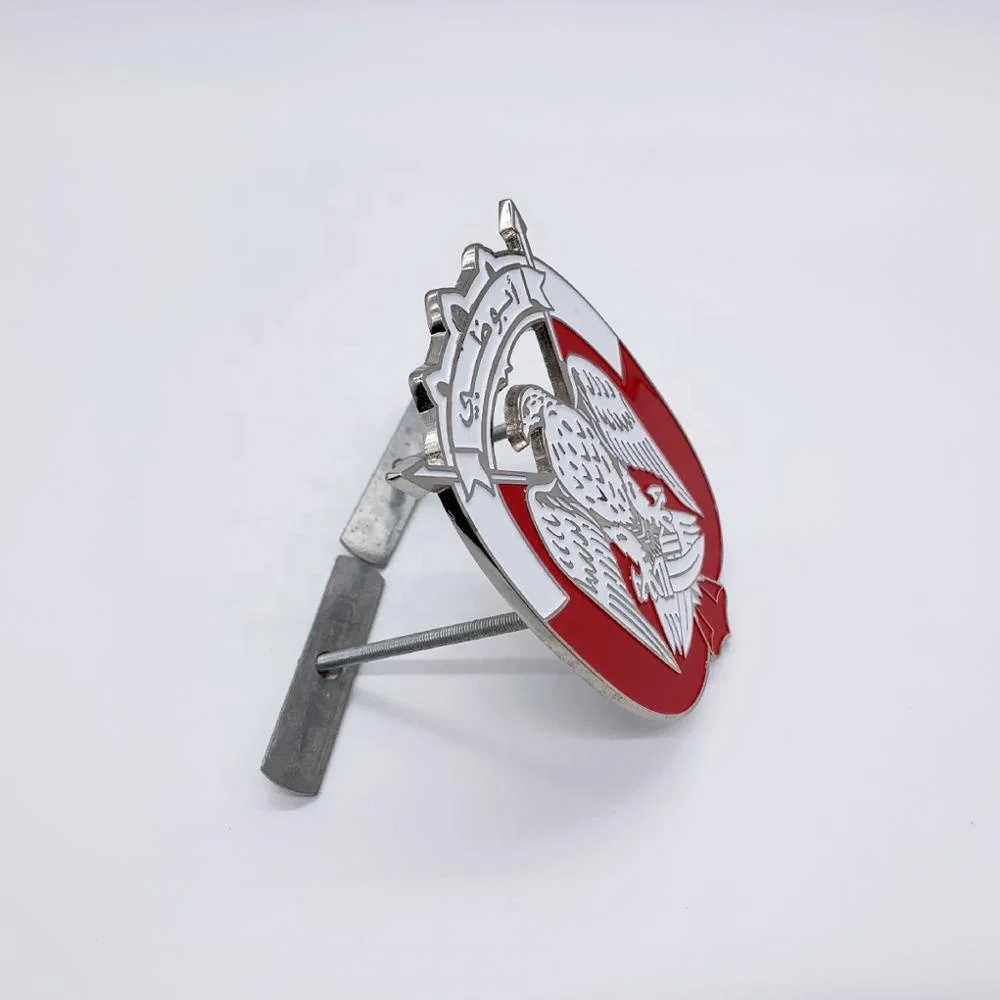 UAE Abu Dhabi falcon logo emblem enamel car badge with sticker