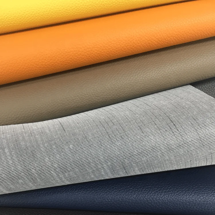 Customized Colorful Fabric Vinyl PVC Artificial Leather