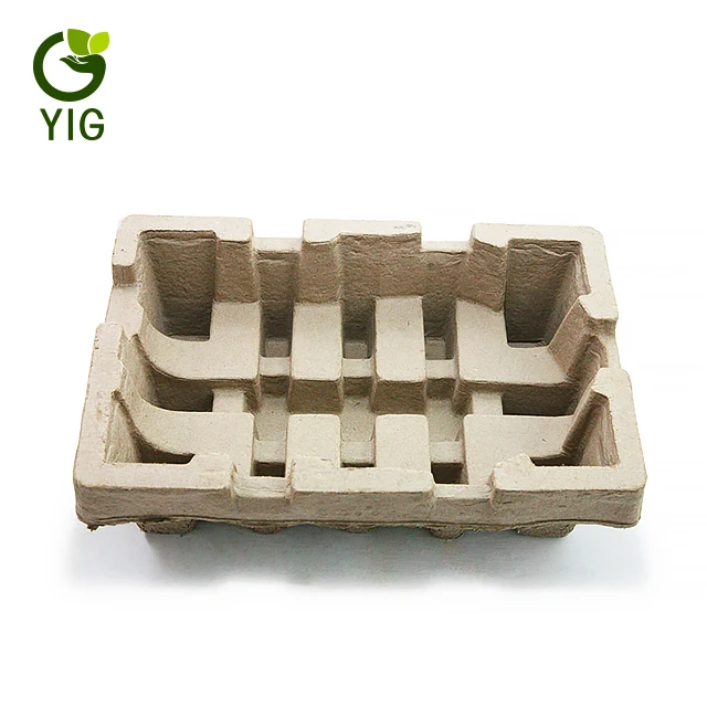 Degradable dry press pulp packaging recycle molded paper pulp box