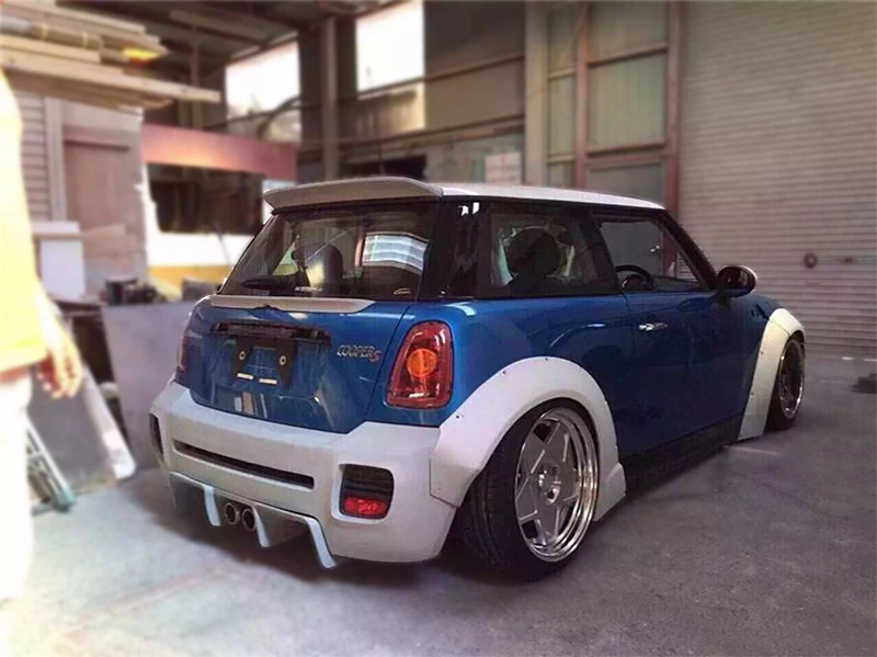 For R56 Mini Cooper S LB style Full Wider Wide Body Kits Hatch Only