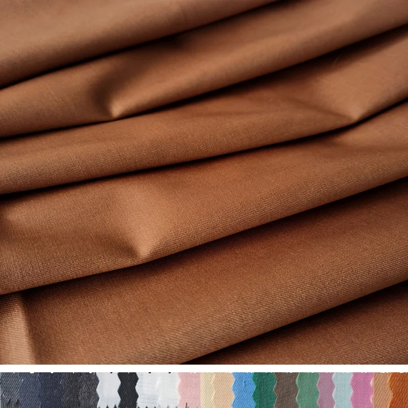 in stock quick shipment 275 gsm worsted cloth 30%wool 70%polyester fabric pure colour for shirt blazer suit jacket