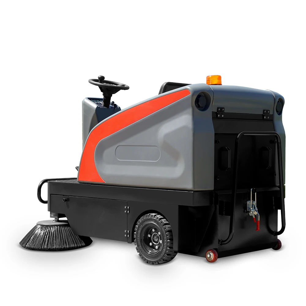Industrial Automatic Vacuum Floor Sweeper Machine Ride On Electric Street Road Sweeper