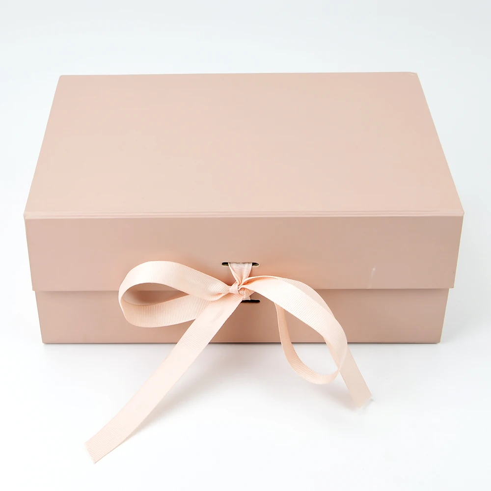Factory Manufacturer Matt Pink Paper Packaging Empty Flat Folding Cardboard Game Controller Gift Boxes with Magnets Closure