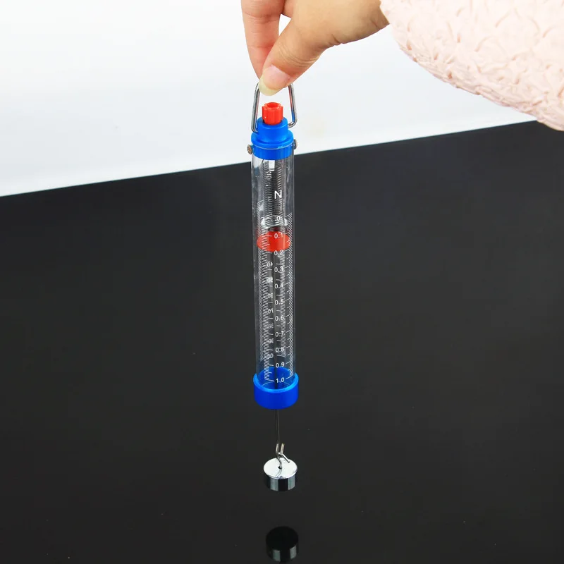 Cylindrical Force Gauge 1Or 5N Cylindrical Tensile Force Gauge Spring Scale Physics Teaching Instruments And Teaching Aids