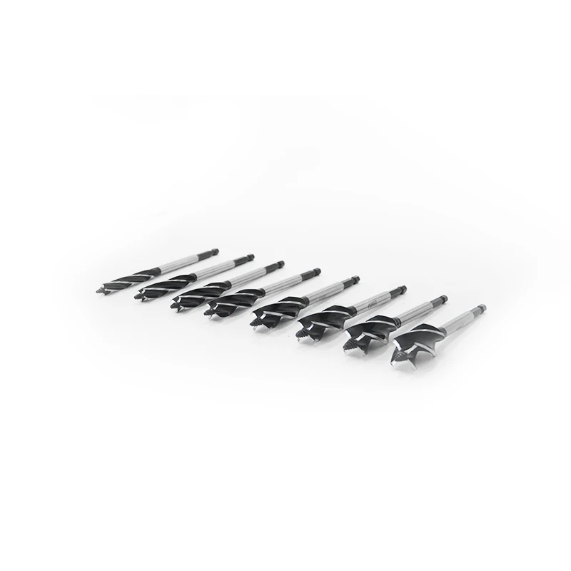 Carpenter Drill Bit Hex Shank Milling Cutter 4 Flute Auger Drill Bit Set 10-25mm Woodworking Drill Bits
