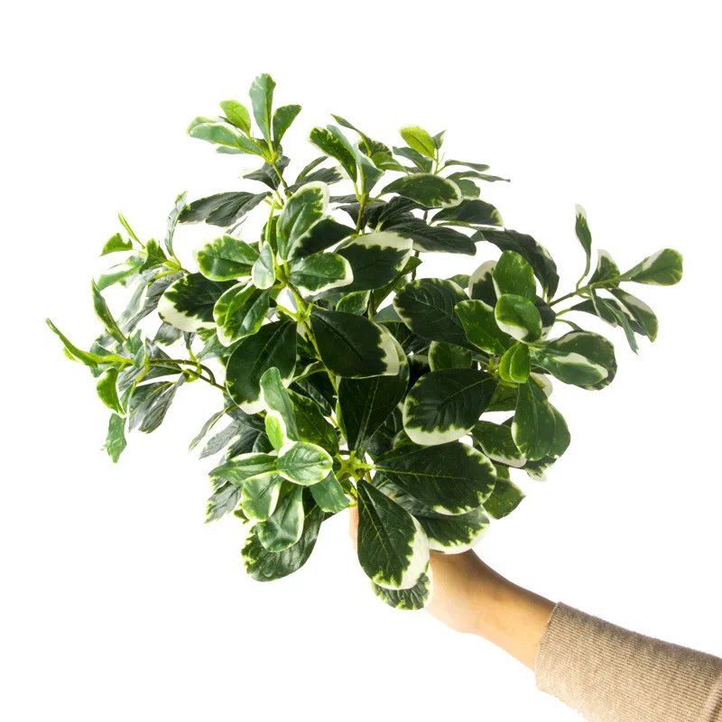 Hot Sale Artificial Plant 7 and 9 Branches Green Artificial Leaves for Wedding Living Home Decor