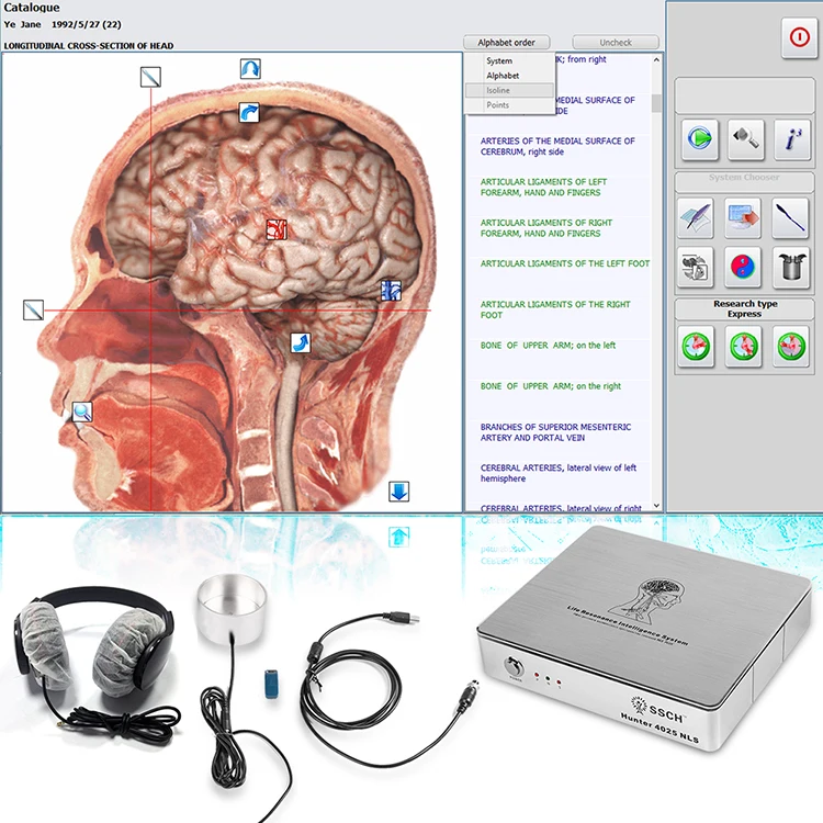 SSCH/Suyzeko Biofeedback 25d nls body health analyzer Bioresonance Metapathia GR 4025 Metatron NLS