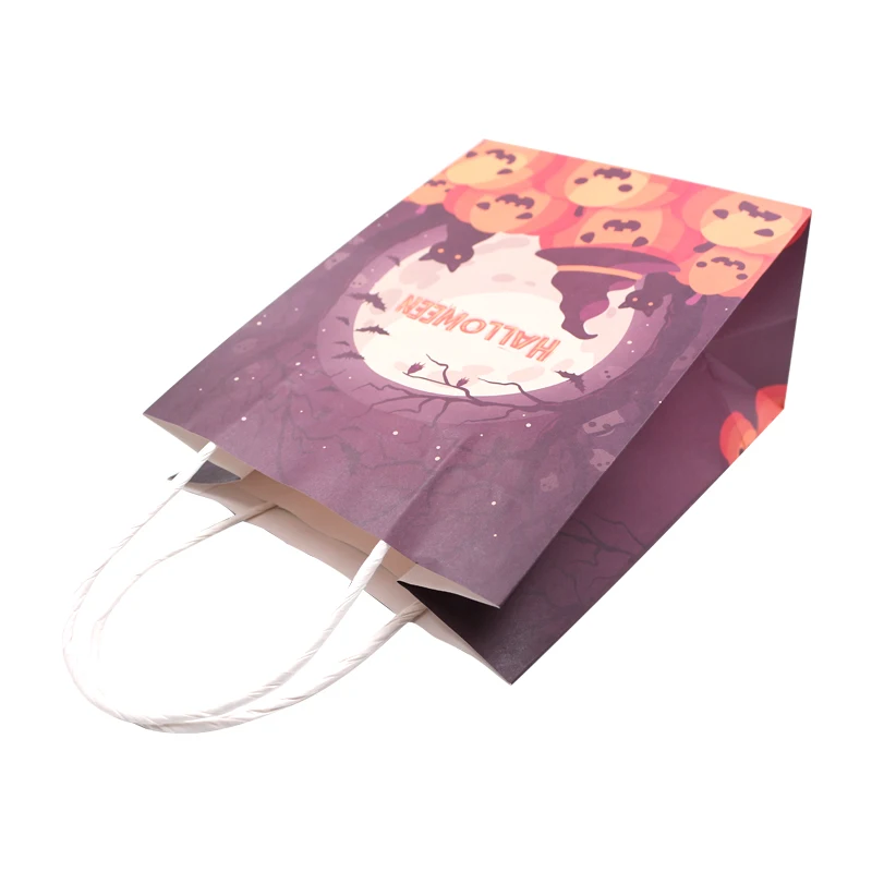 Personalize paper fashion customized printed gift carry paper kraft bag printer