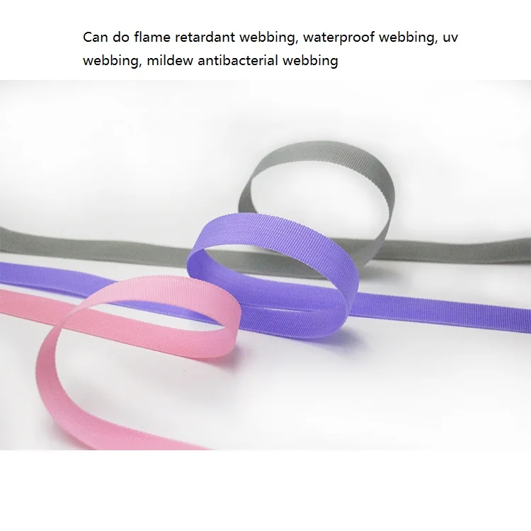 Black polypropylene ribbon PP bag edge belt helmet belt backpack belt web band