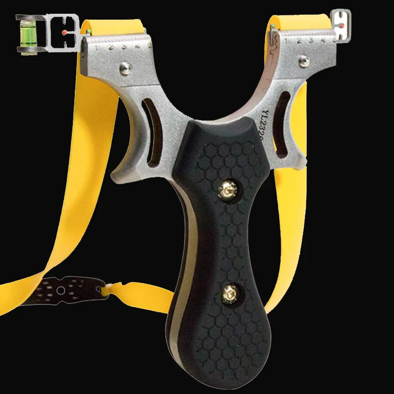 outdoor hunting portable stainless steel professional  precise slingshot with rubber bands