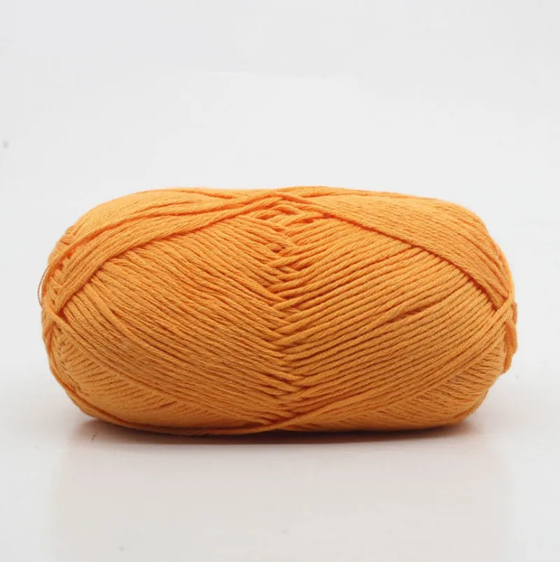 
4Ply Cotton Knitting Yarn Supplier Mercerized Crochet Thread 50g Milk Cotton Yarn 