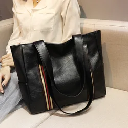Vintage leather Satchel Bags Top Handle Shoulder Bag Work Tote Bag big Capacity Leisure Purses and Handbags for Women