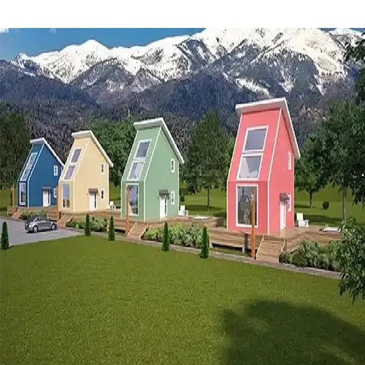 Casa Prefabricada Modular Airbnb Modern A Frame Steel Prefabricated Hotel Villa House Tiny Homes Maison Conteneur Prefab Houses