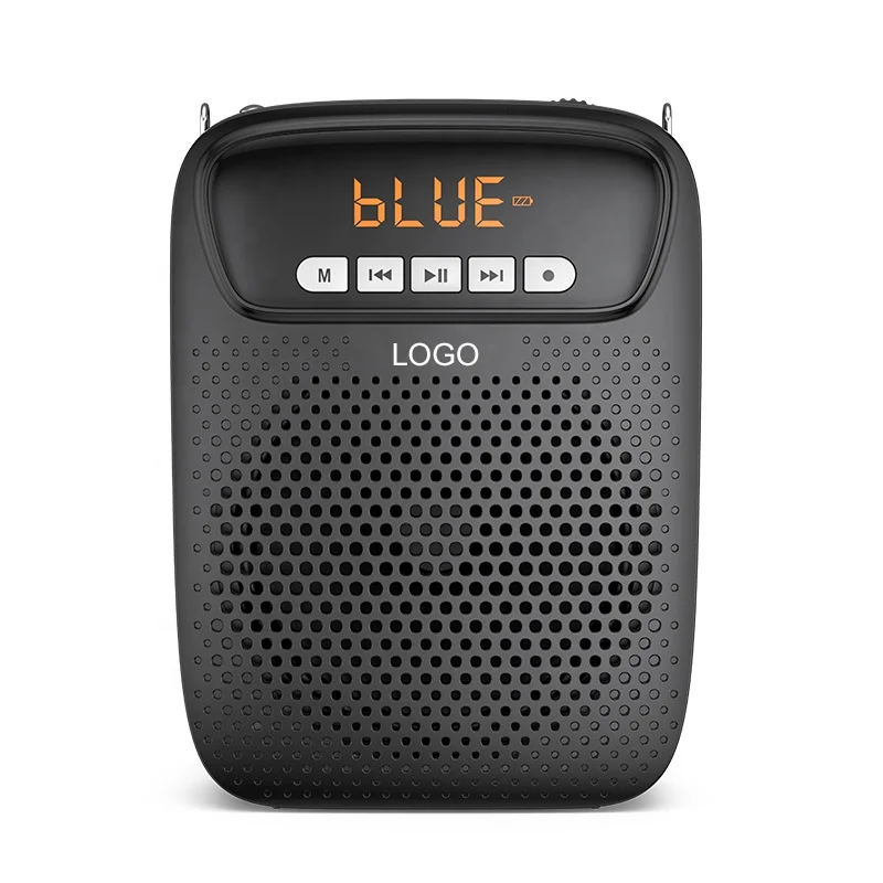 Portable Voice Amplifier Wired Microphone FM Radio AUX Audio Recording Speaker For Teachers Instructor