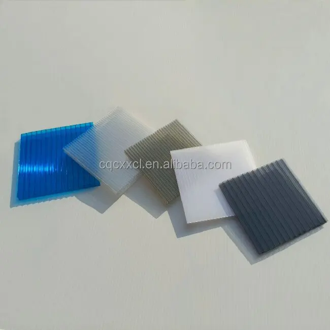 Полый поликарбонатный лист анти УФ пластиковая панель для парникового навеса