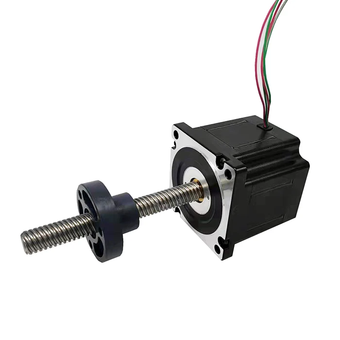 12.7mm lead 1.8 degree step angle 50KG thrust 86mm NEMA34 linear hybrid stepper motor with lead screw and nut