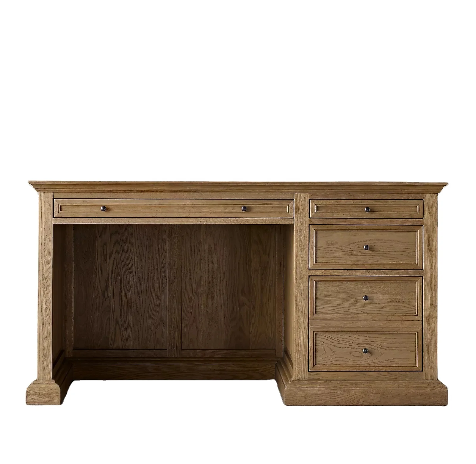 solid oak wood french italian kids corner desk
