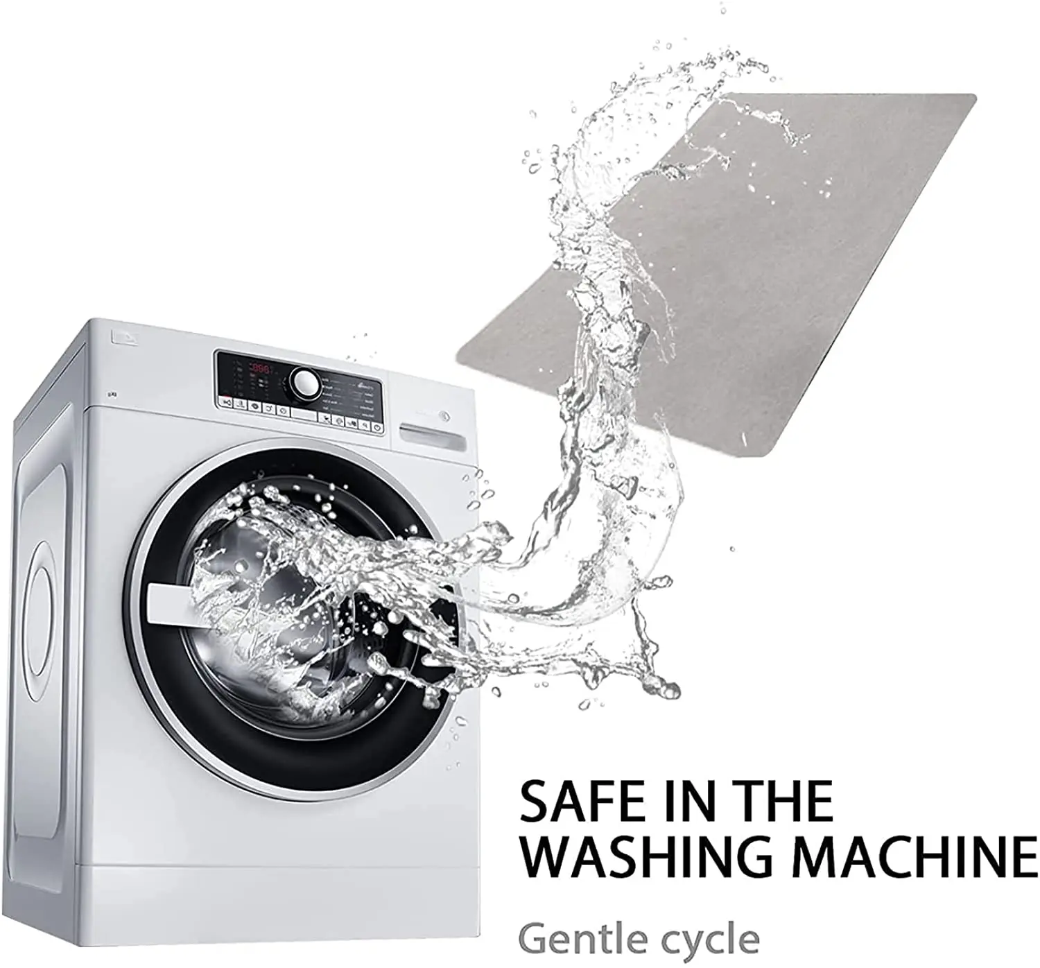 CF BAR12 Nordic Style Custom Non Slip Absorbent Crystal Velvet Diatomite Diatom Mud Oval Square Bath Mat Bathroom Carpet Mat