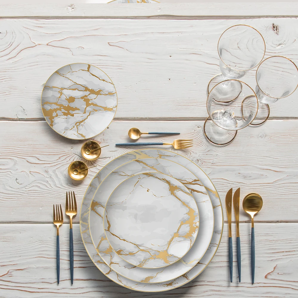 Luxury European coffee cup set simple high-end bone china coffee cup and saucer